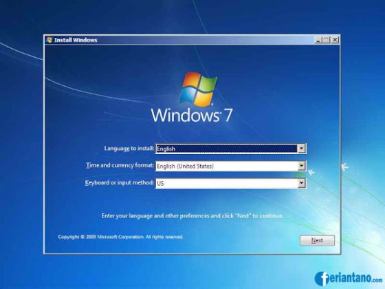 Cara Install Ulang Windows 7 Lengkap Dengan Gambar - Feriantano.com
